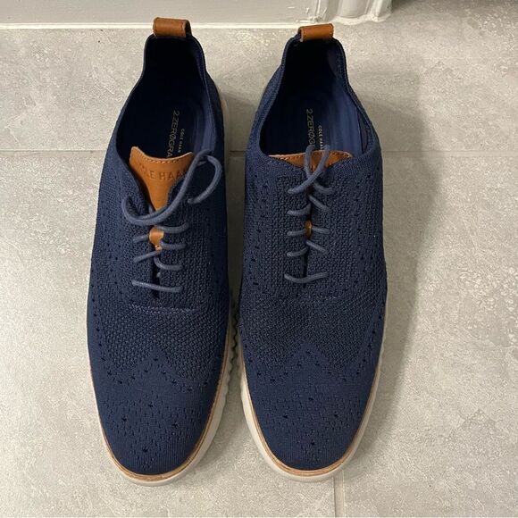 Cole Haan 2.ZEROGRAND Navy Shoes Size 11.5 - Picture 1 of 8